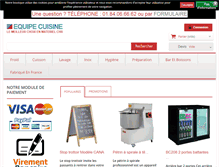 Tablet Screenshot of equipecuisine.com